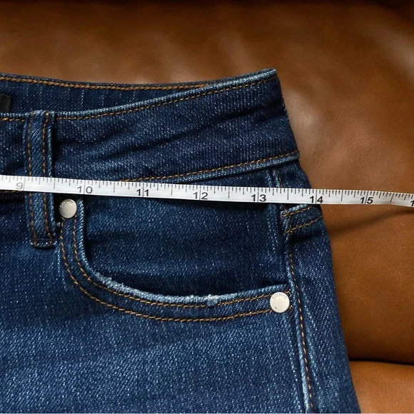 Quince Bella Stretch Relaxed Straight Jeans Stormy Blue Wash US 24 Sustainable - Picture 5 of 10